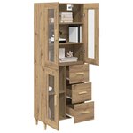 vidaXL Haut Armoire avec tiroir Chêne artisanal 69 5 x 34 x 180 cm