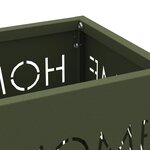 vidaXL Porte-parapluie avec stockage Olive 15 5 x 15 5 x 49 cm Métal