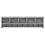 vidaXL Porte-manteau mural avec étagère Sonoma gris 100 x 16 x 26 cm