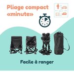 Rehausseur de chaise 6/35 mois - Evolutif en chaise enfant 3/5 ans - Pliable - Noir