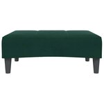 vidaXL Repose-pied vert foncé 77x55x31 cm velours