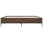 vidaXL Cadre de lit sans matelas chêne marron 180x200 cm