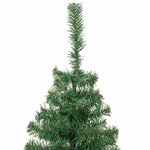 vidaXL Arbre de Noël artificiel et support Acier 210 cm 910 branches