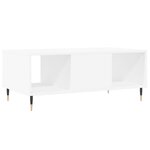 vidaXL Table basse Blanc 90x50x36 5 cm Bois d'ingénierie