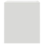 vidaXL Tables de chevet 2 Pièces blanc 34 5x39x44 cm acier