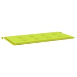 vidaXL Coussin de banc de jardin vert brillant 120x50x4cm tissu oxford