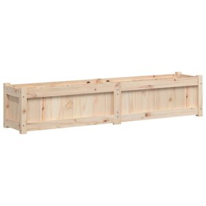 vidaXL Jardinière 150x31x31 cm bois de pin massif