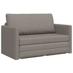 vidaXL Canapé-Lit Taupe 124 x 71 x 78 cm tissu