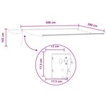 vidaXL Auvent rétractable électrique Gris clair et blanc