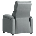vidaXL Fauteuil inclinable Gris clair Tissu