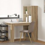 vidaXL Bureau Chêne sonoma 122 x 67 x 145 cm Bois d'ingénierie