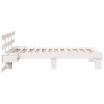vidaXL Cadre de lit avec tiroir Blanc 80 x 200 cm Bois massif en pin