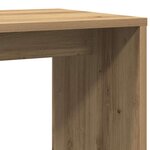 vidaXL Table d'appoint chêne artisanal 59x36x38 cm bois d'ingénierie