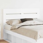 vidaXL Tête de lit Blanc 140 cm Bois d'ingénierie