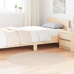 vidaXL Tapis Crème 120 x 120 cm Polypropylène