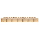 vidaXL Cadre de lit sans matelas 200x200 cm bois massif