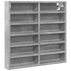 vidaXL Armoire à vitrine gris béton 60x8 5x58 cm bois d'ingénierie