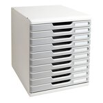 Module De Classement Modulo Office 10 Tiroirs Fermés - Granit - Exacompta