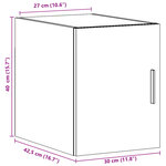 vidaXL Armoire murale noir 30x42 5x40 cm bois d'ingénierie