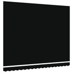 vidaXL Tissu de Remplacement pour Auvent 4x3.5 m Noir