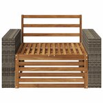 vidaXL Sofa de milieu extérieur Naturel