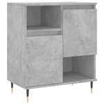 vidaXL Buffets 3 Pièces gris béton bois d'ingénierie