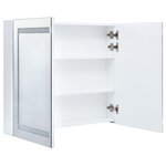vidaXL Armoire de salle de bain à miroir LED 80x12 2x68 cm