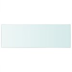 vidaXL Panneau pour étagère Verre transparent 70 x 25 cm