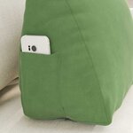 vidaXL Coussin de Dos Vert clair 45 x 20 x 35 cm