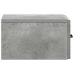vidaXL Cabinet de chevet mural 2 Pièces Gris béton 34 5 x 33 x 20 cm