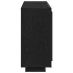 vidaXL Buffet Chêne noir 92 x 35 x 75 cm Bois d'ingénierie