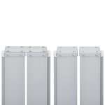 vidaXL Auvent latéral rétractable Rouge 100 x 600 cm