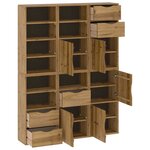 vidaXL Armoires latérales 6 Pièces ODDA 40x24x79 cm bois massif pin