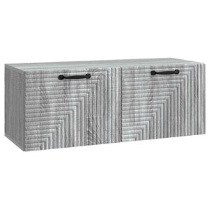 vidaXL Meuble TV mural Sonoma gris 78 5 x 31 x 30 cm Bois d'ingénierie