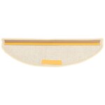 vidaXL Tapis de marches d'escalier 15 Pièces Blanc et marron 65x21x4 cm