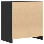 vidaXL Buffet Chêne noir 70x41x75 cm Bois d'ingénierie
