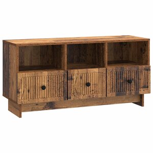 vidaXL Meuble TV Bois ancien 102 x 34 5 x 50 cm Bois d'ingénierie