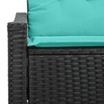 vidaXL Canapé de jardin Gris 123 x 62 x 69 cm polyrotin