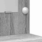 vidaXL Table de Toilette avec tiroir Gris clair 78.5 x 41 x 135 cm