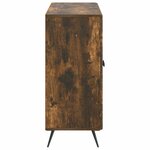 vidaXL Buffet Chêne fumé 89 x 34 5 x 80 cm Bois d'ingénierie