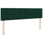 vidaXL Cadre de lit ottoman avec matelas vert foncé 160x200 cm velours