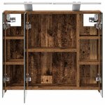 vidaXL Armoire Miroir de Salle de Bain Bois ancien 60 x 14 5 x 50 cm