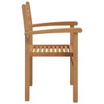 vidaXL Chaises empilables de jardin 2 Pièces Marron 55 5 x 55 5 x 90 cm
