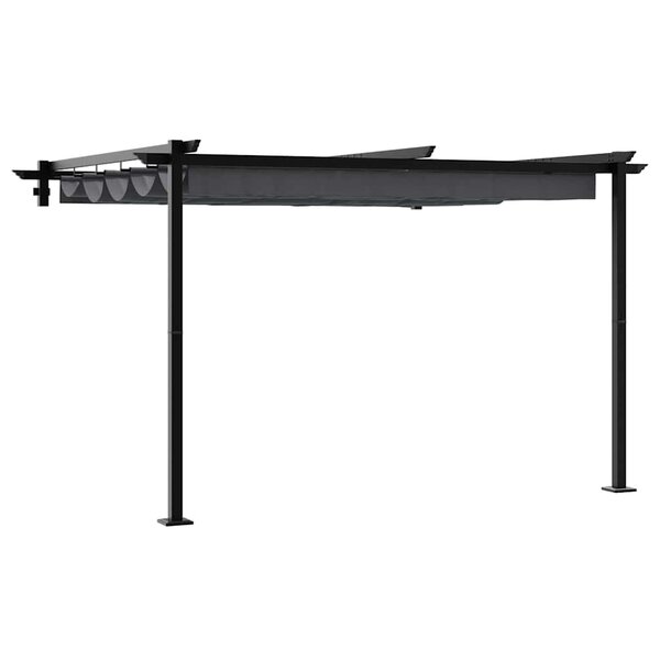 vidaXL Gazebo mural Anthracite Acier