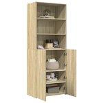 vidaXL Buffet haut chêne sonoma 70x42 5x185 cm bois d'ingénierie