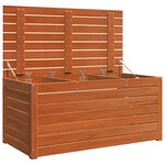 vidaXL Boîte de Rangement de Jardin Marron cire 101 x 50.5 x 46.5 cm