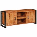 vidaXL Meuble TV Marron 120 x 33 x 50 cm Bois d'acacia massif