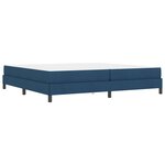 vidaXL Lit à ressorts avec matelas Bleu 200 x 200 cm tissu