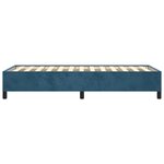 vidaXL Cadre de lit Bleu foncé 90x190 cm Velours