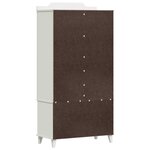 vidaXL Armoire Tableau Noir avec tiroir Blanc Bois d'ingénierie